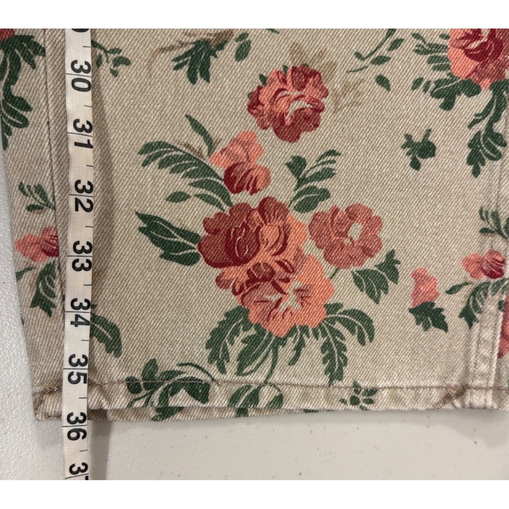 We The Free Jeans Women 27 Deep Trance Boyfriend Wallpaper Floral Boho NEW - Picture 10 of 10
